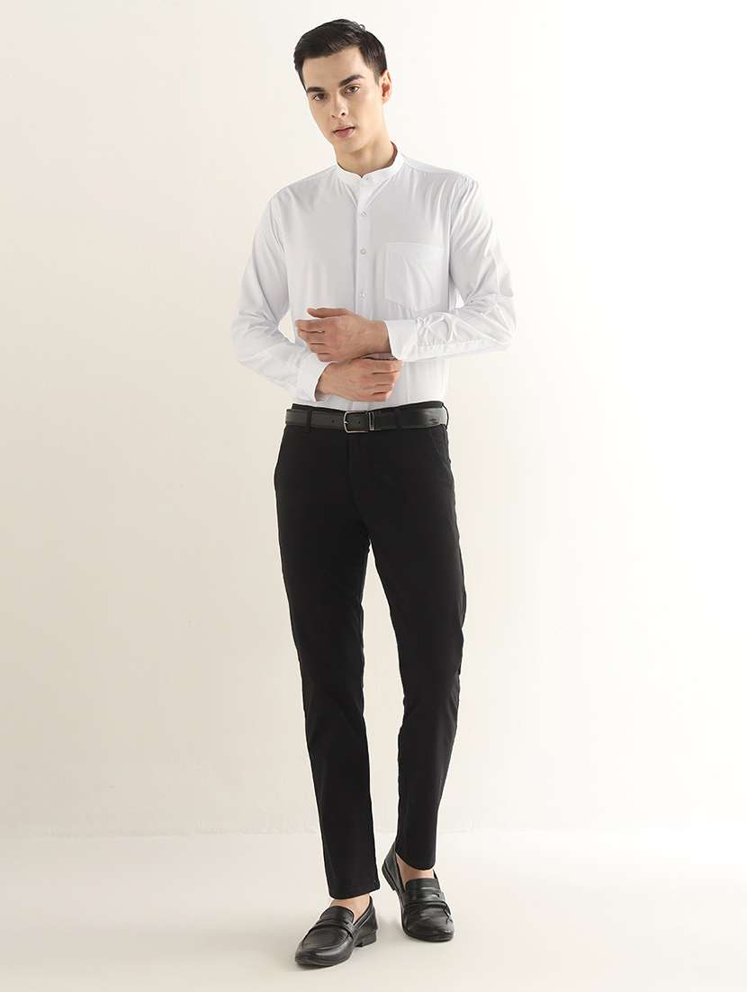 Men Solid Long Sleeve Slim Fit Formal Shirt - 22737636 -  Standard Image - 5