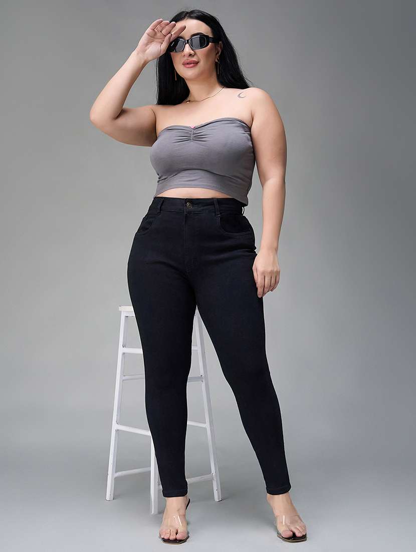 Women Solid High Rise Skinny Fit Jeans - 22737934 -  Standard Image - 5