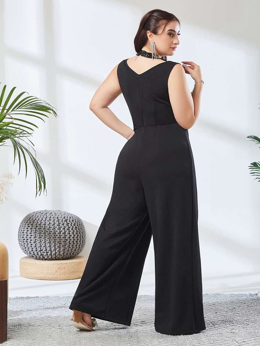 Women Sequined Sleeveless Full Leg Jumpsuit - 22738150 -  Standard Image - 5