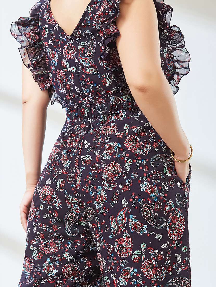 Women Printed Sleeveless Full Leg Jumpsuit - 22738154 -  Standard Image - 5