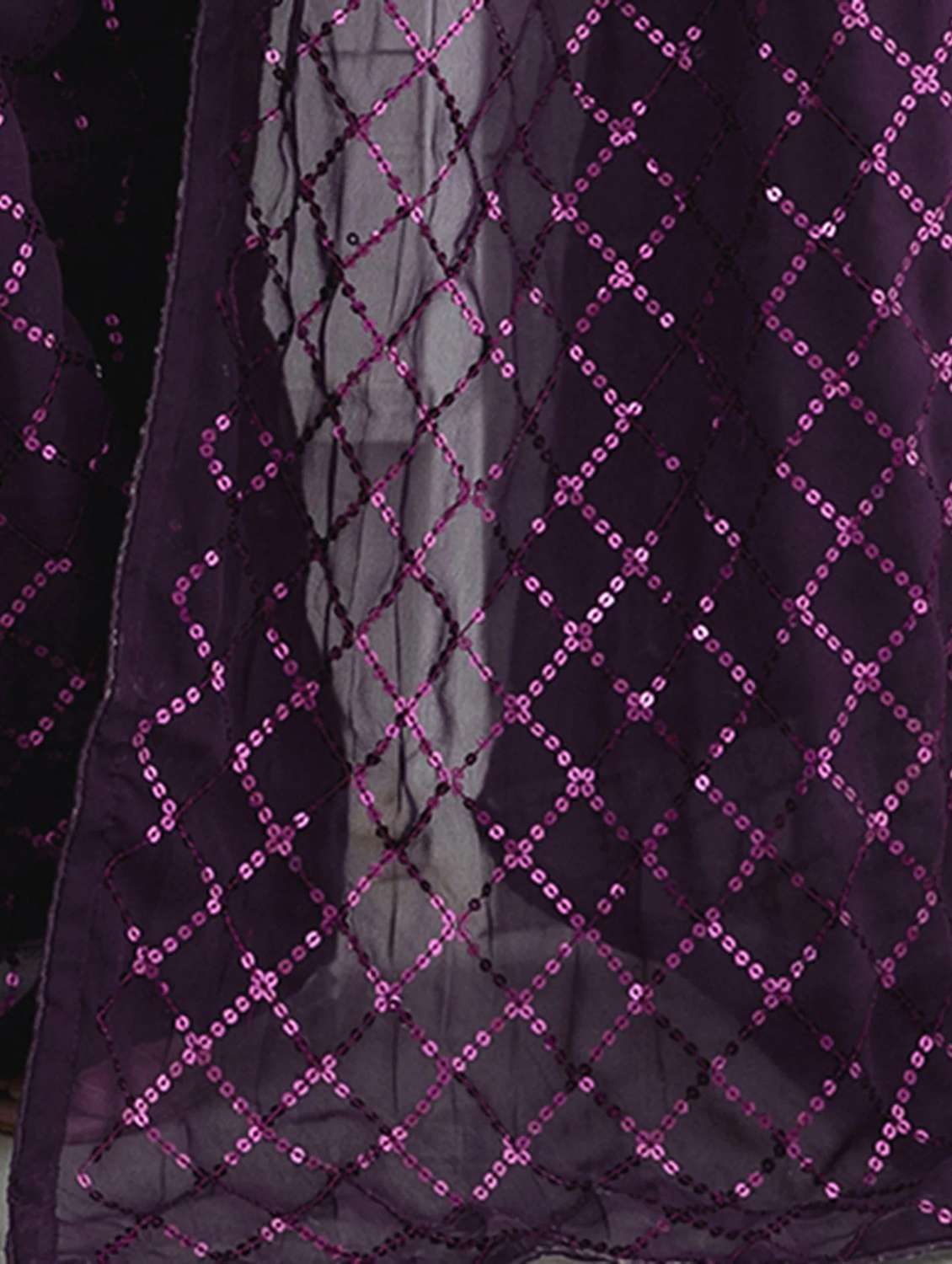Women Solid With Work Embellished Saree With Blouse - 22738581 -  Standard Image - 5