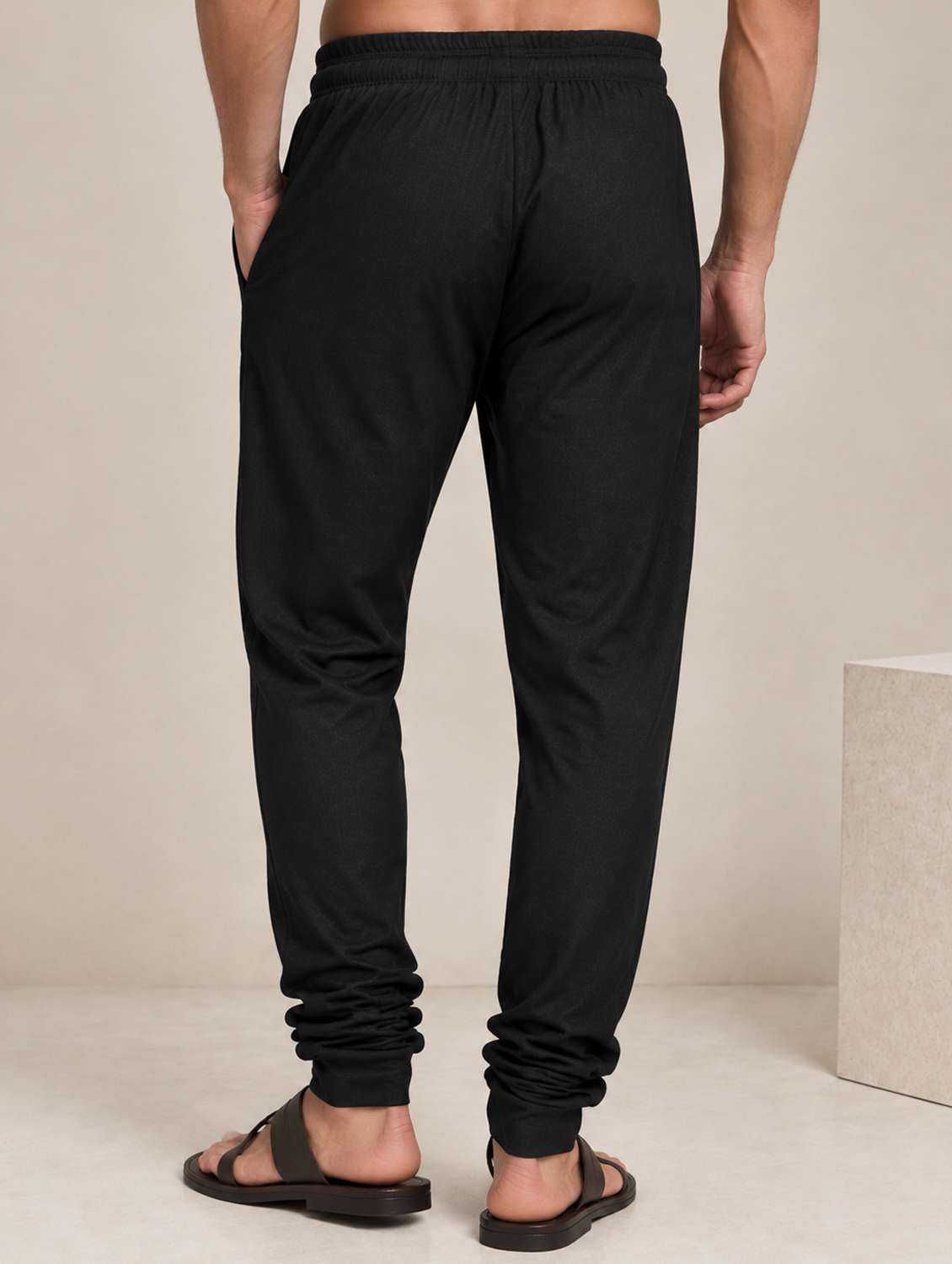 Men Solid Mid Rise Ethnic Bottom Wear Churidar Pyjama - 22738614 -  Standard Image - 3