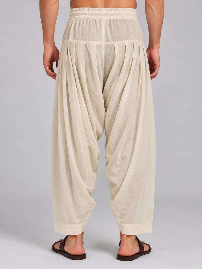 Men Solid Mid Rise Ethnic Bottom Wear Salwar - 22738619 -  Standard Image - 3