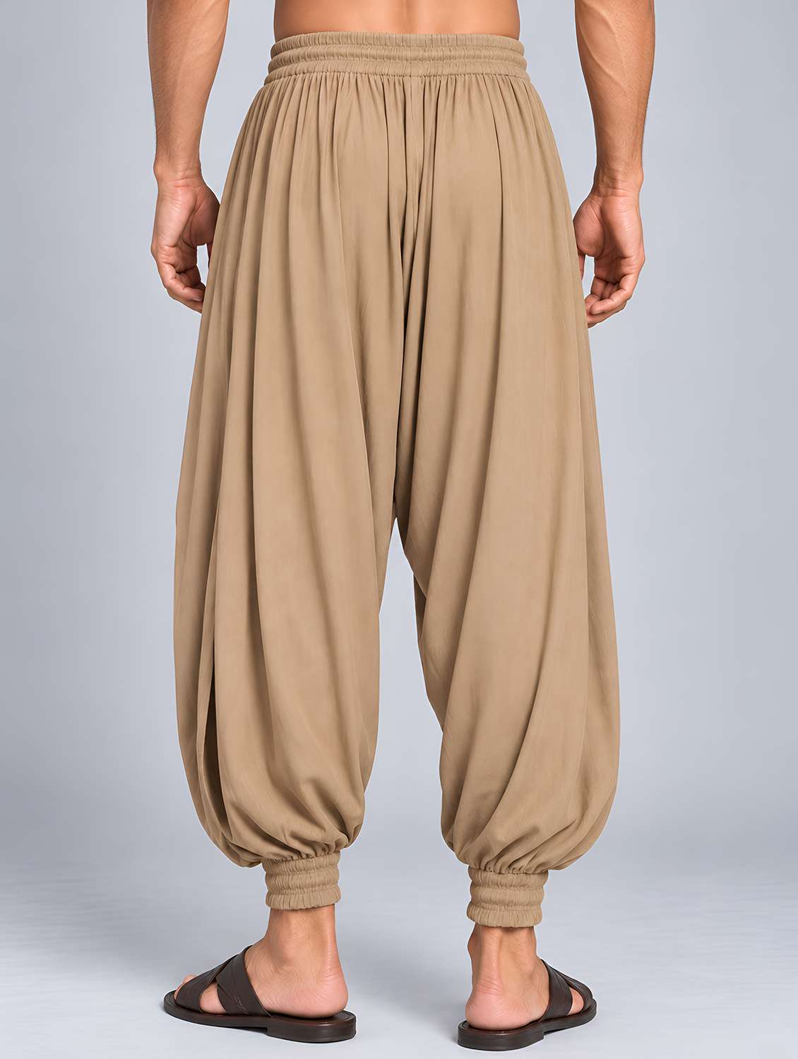Men Solid Mid Rise Ethnic Bottom Wear Salwar - 22738625 -  Standard Image - 3