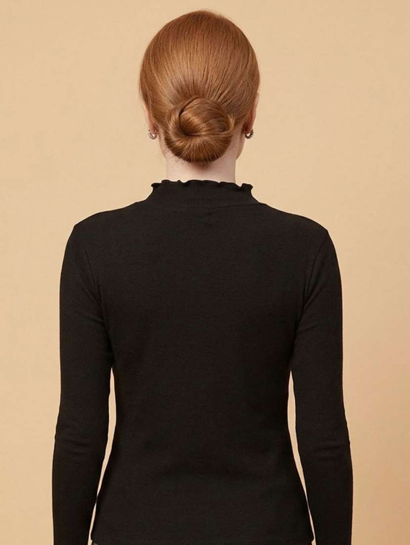 Women Solid Long Sleeves Regular Top - 22738629 -  Standard Image - 3