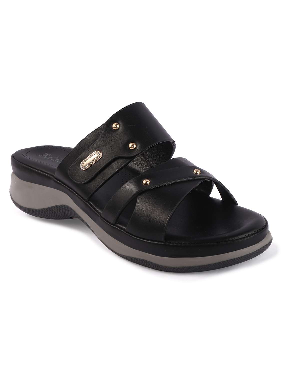 Women Solid Slip On Sandal - 22739858 -  Standard Image - 3