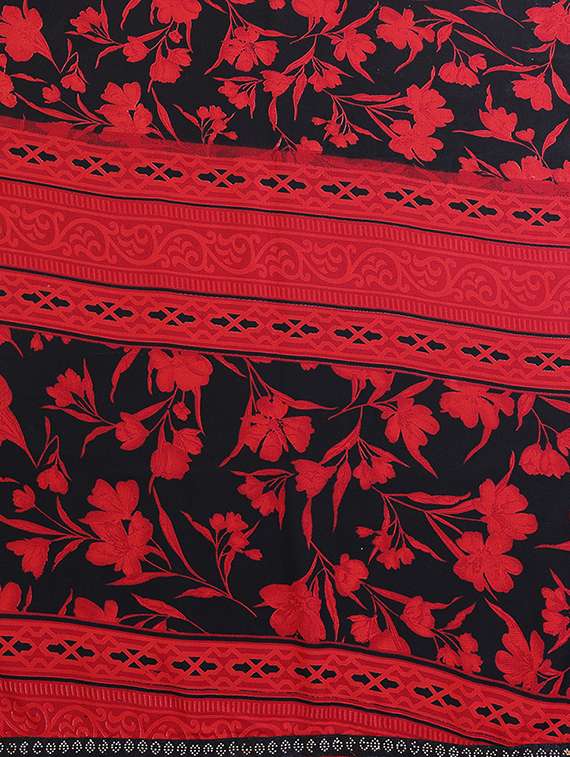 Women Printed Casual Wear Saree With Blouse - 22743493 -  Standard Image - 5