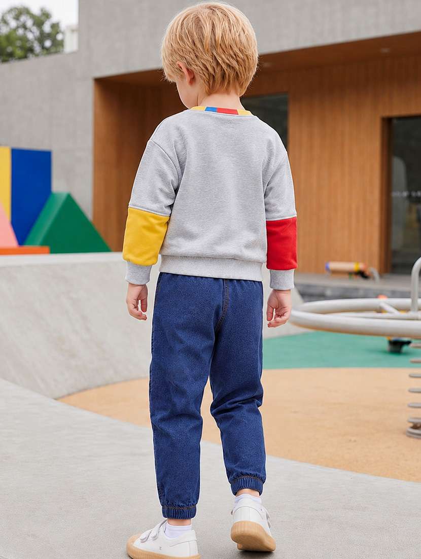 Boys Printed Mid Rise Regular Fit Jogger - 22743783 -  Standard Image - 3