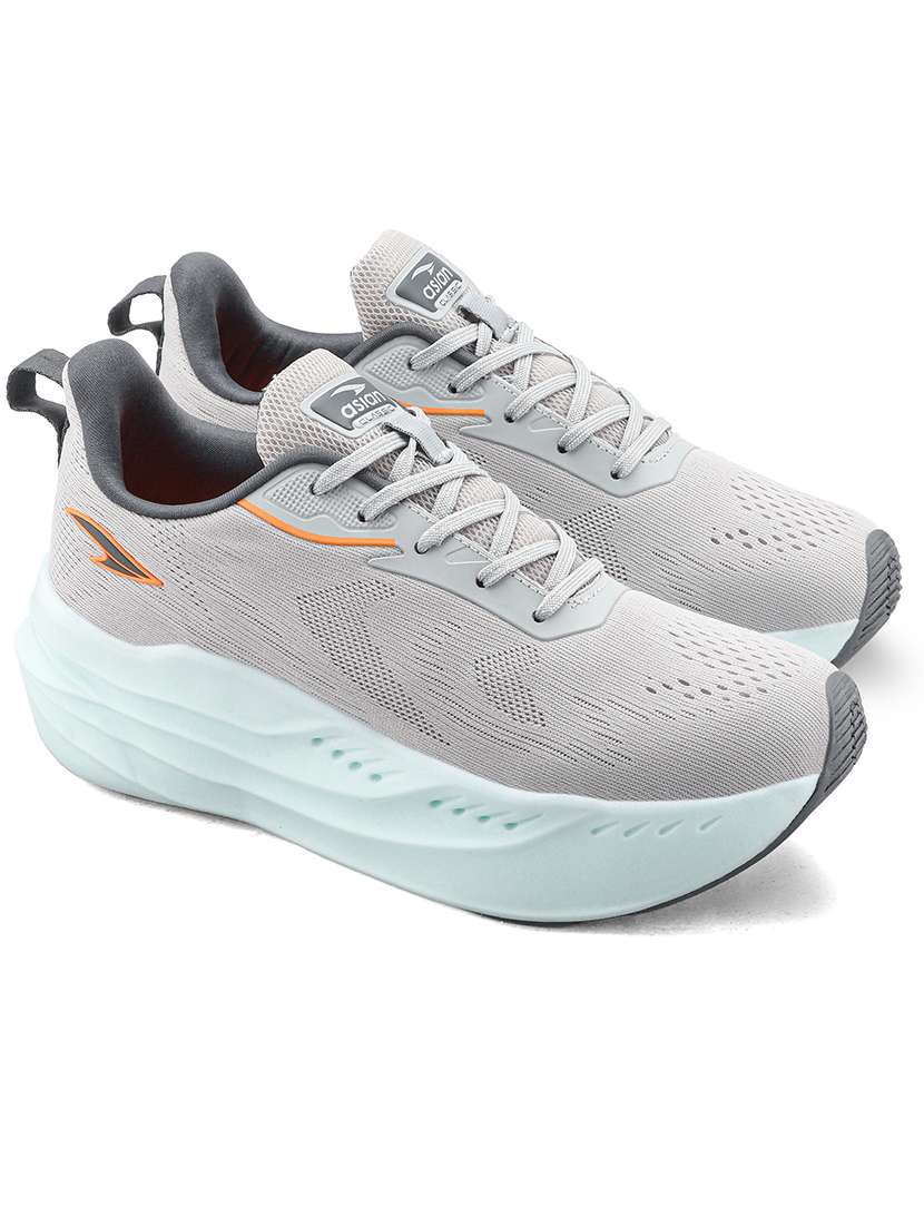 men solid lace up sport shoes
