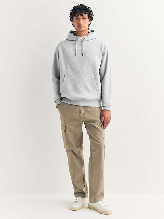 Men Solid Long Sleeve Regular Fit Sweatshirt - 22744124 -  Standard Image - 3