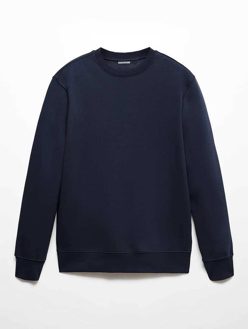 Men Solid Long Sleeve Regular Fit Sweatshirt - 22744136 -  Standard Image - 3