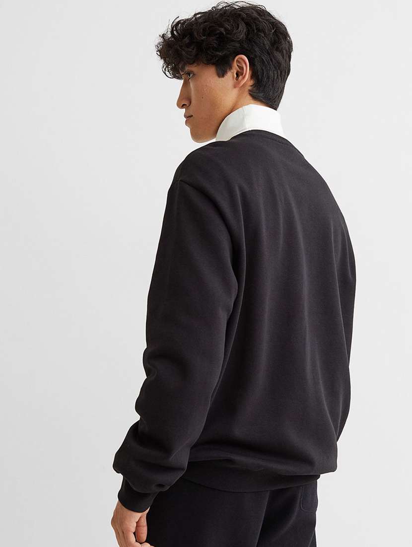 Men Solid Long Sleeve Regular Fit Sweatshirt - 22744142 -  Standard Image - 5