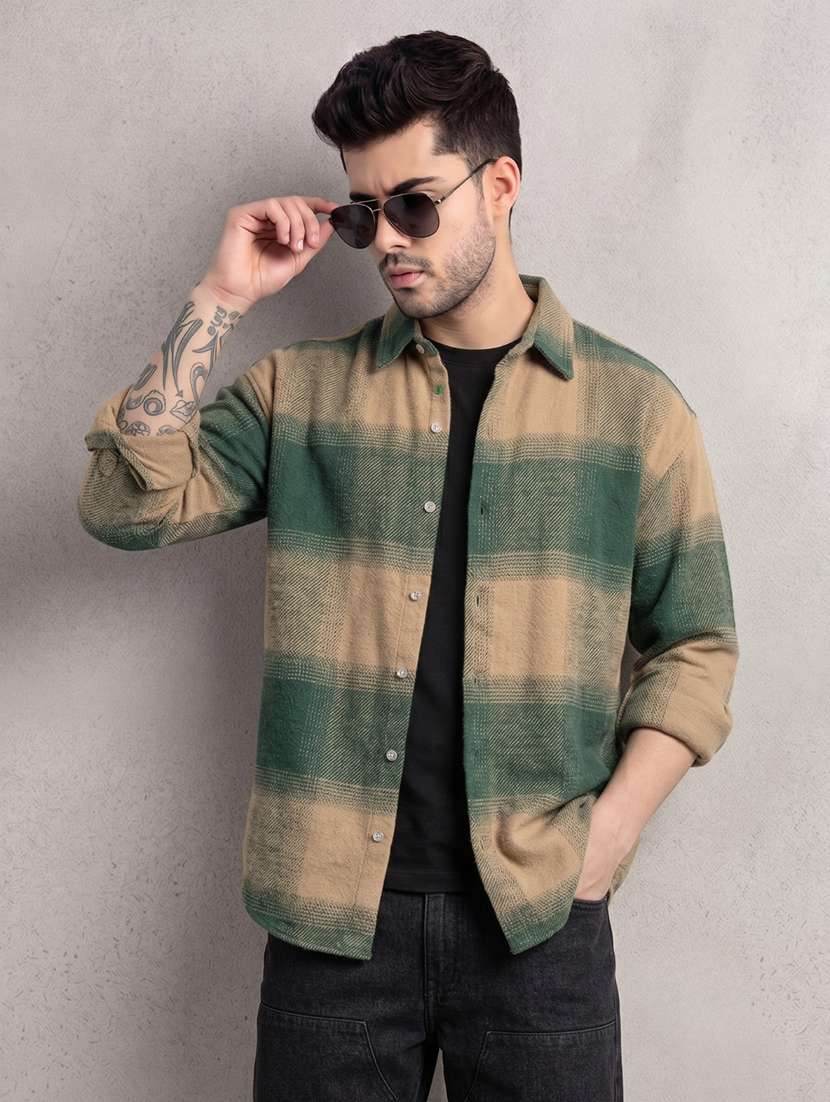 Men Checkered Long Sleeve Regular Fit Casual Shirt - 22744165 -  Standard Image - 3