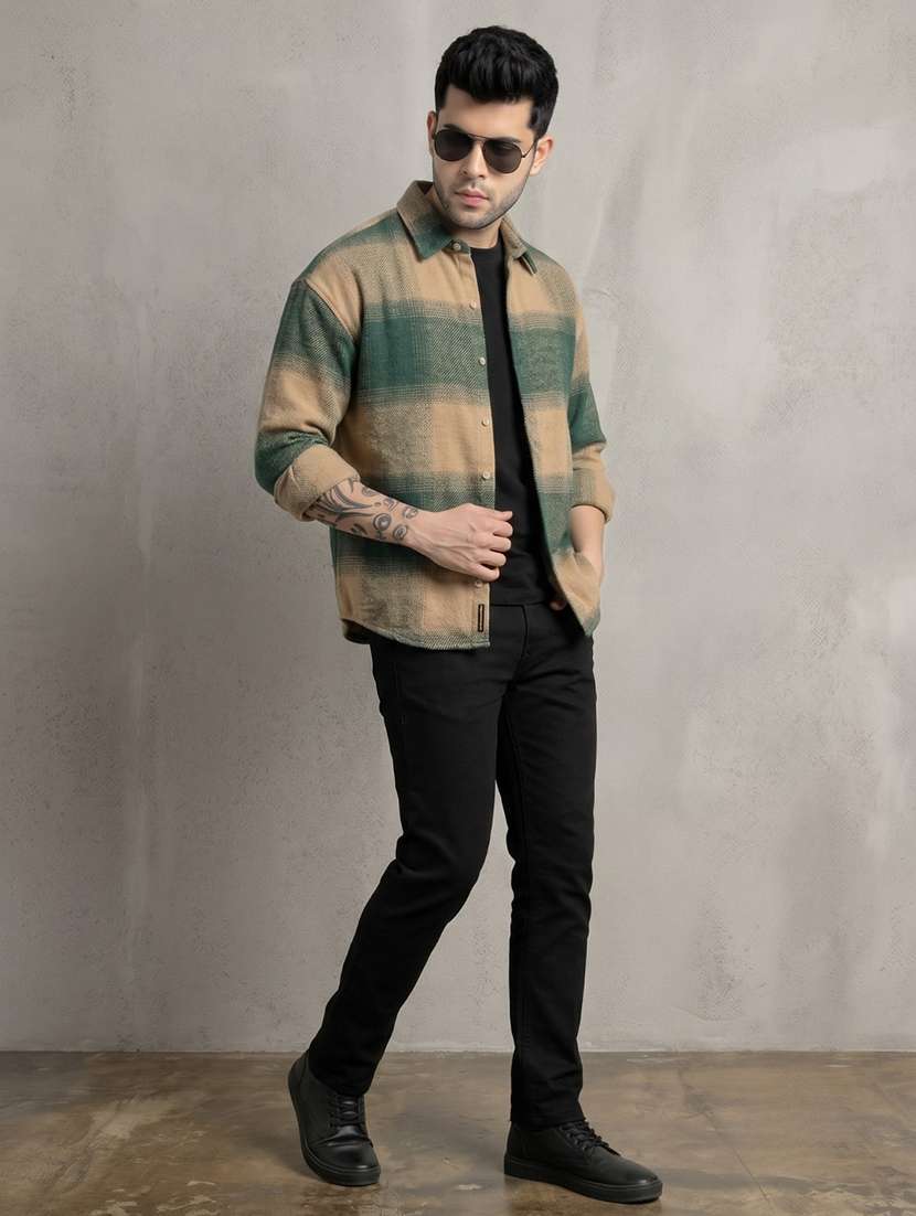 Men Checkered Long Sleeve Regular Fit Casual Shirt - 22744165 -  Standard Image - 5
