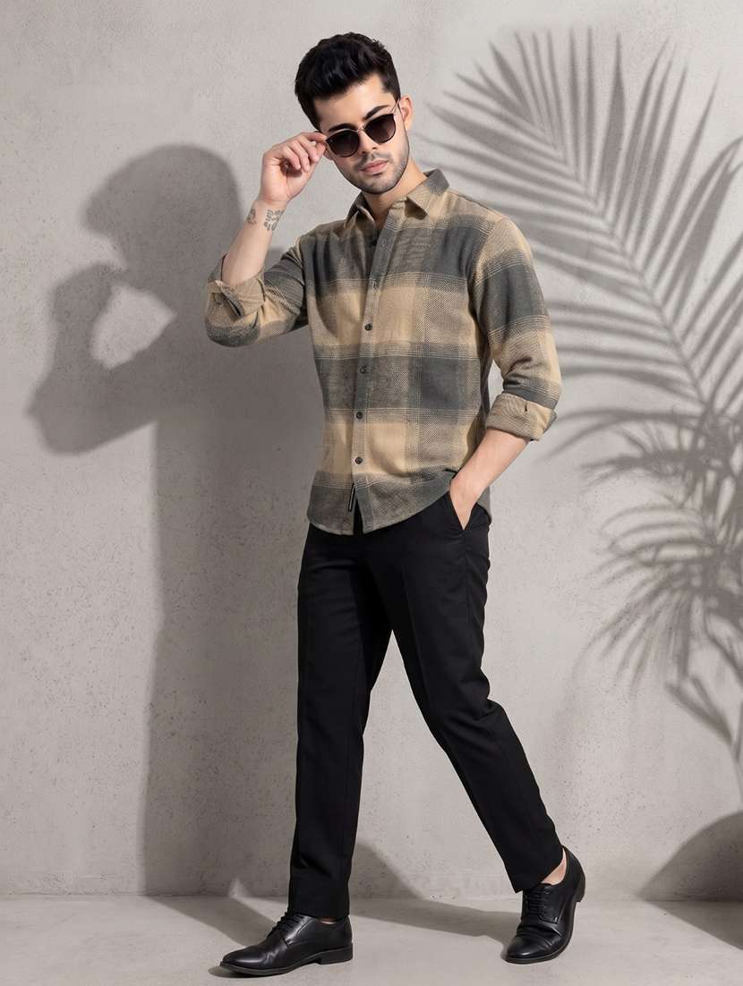 Men Checkered Long Sleeve Regular Fit Casual Shirt - 22744167 -  Standard Image - 5