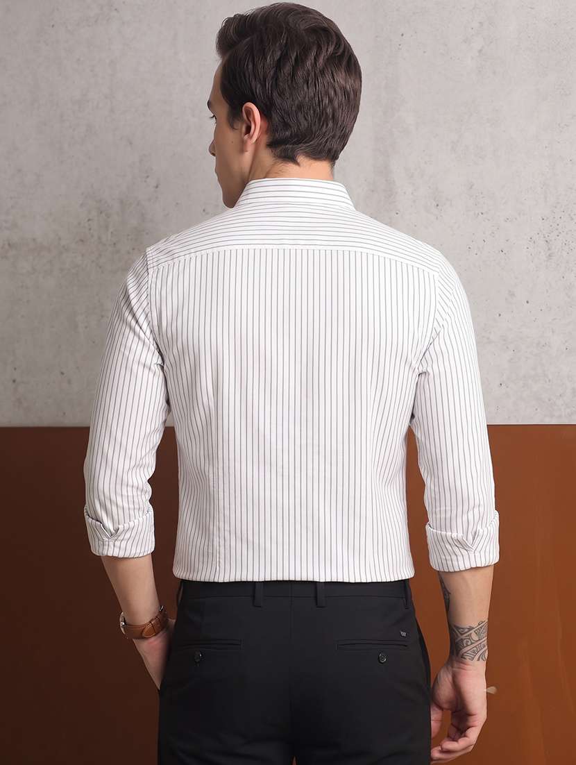 Men Striped Long Sleeve Slim Fit Casual Shirt - 22744229 -  Standard Image - 5