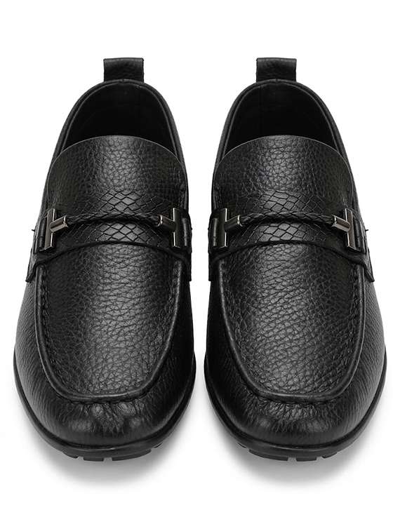 Men Black Slip On Horsebit Loafer - 22744327 -  Standard Image - 3