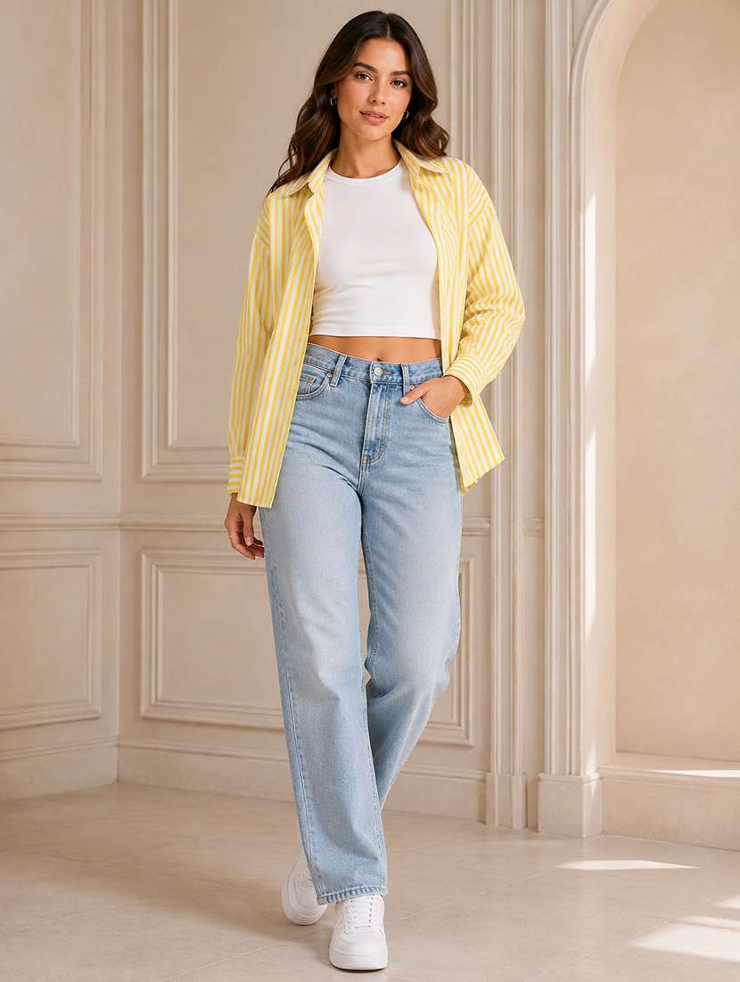 Women Striped Long Sleeves Regular Shirt - 22744382 -  Standard Image - 3