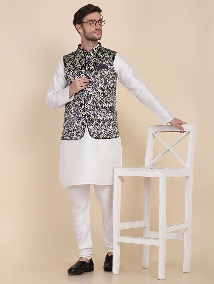 Men Printed Sleeveless Nehru Jacket - 22745523 -  Standard Image - 5