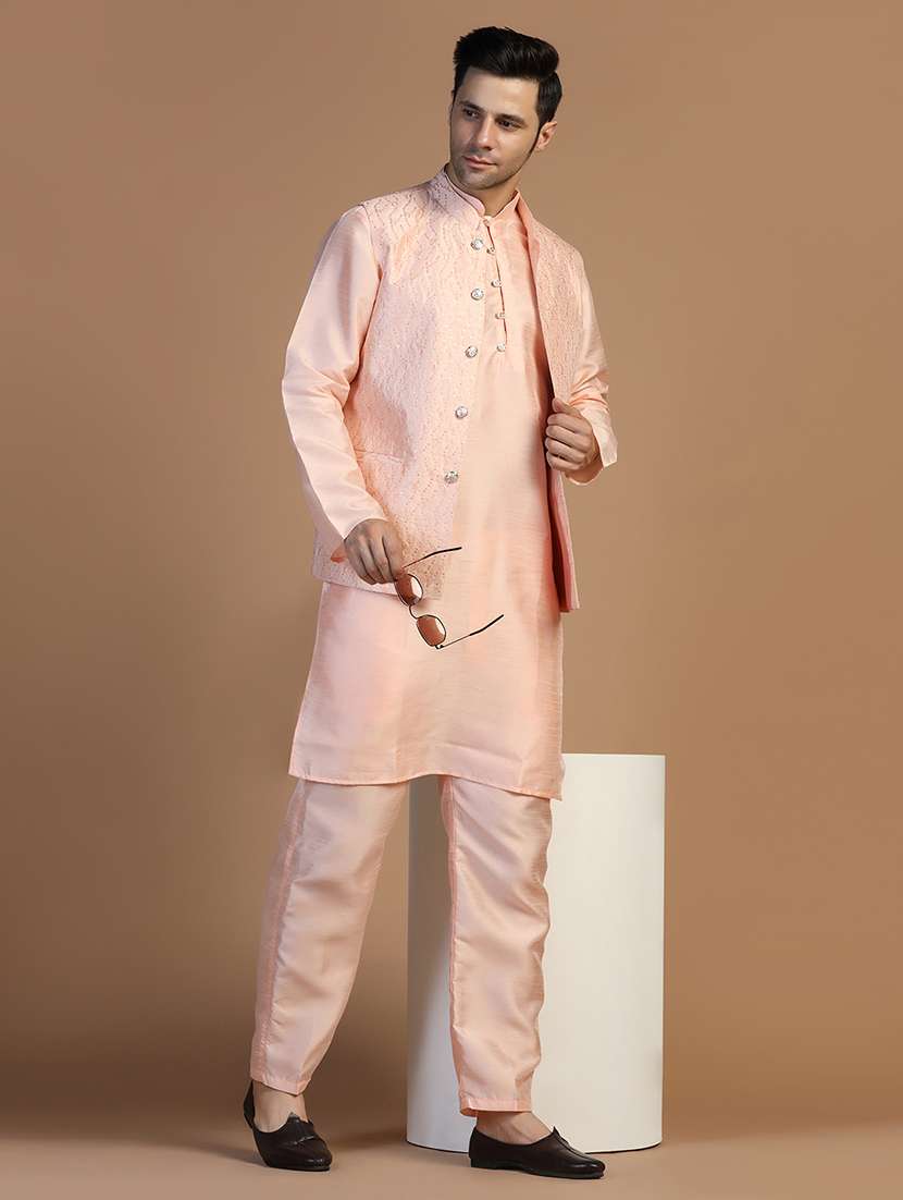 Men Embroidered Sleeveless Nehru Jacket - 22745569 -  Standard Image - 5