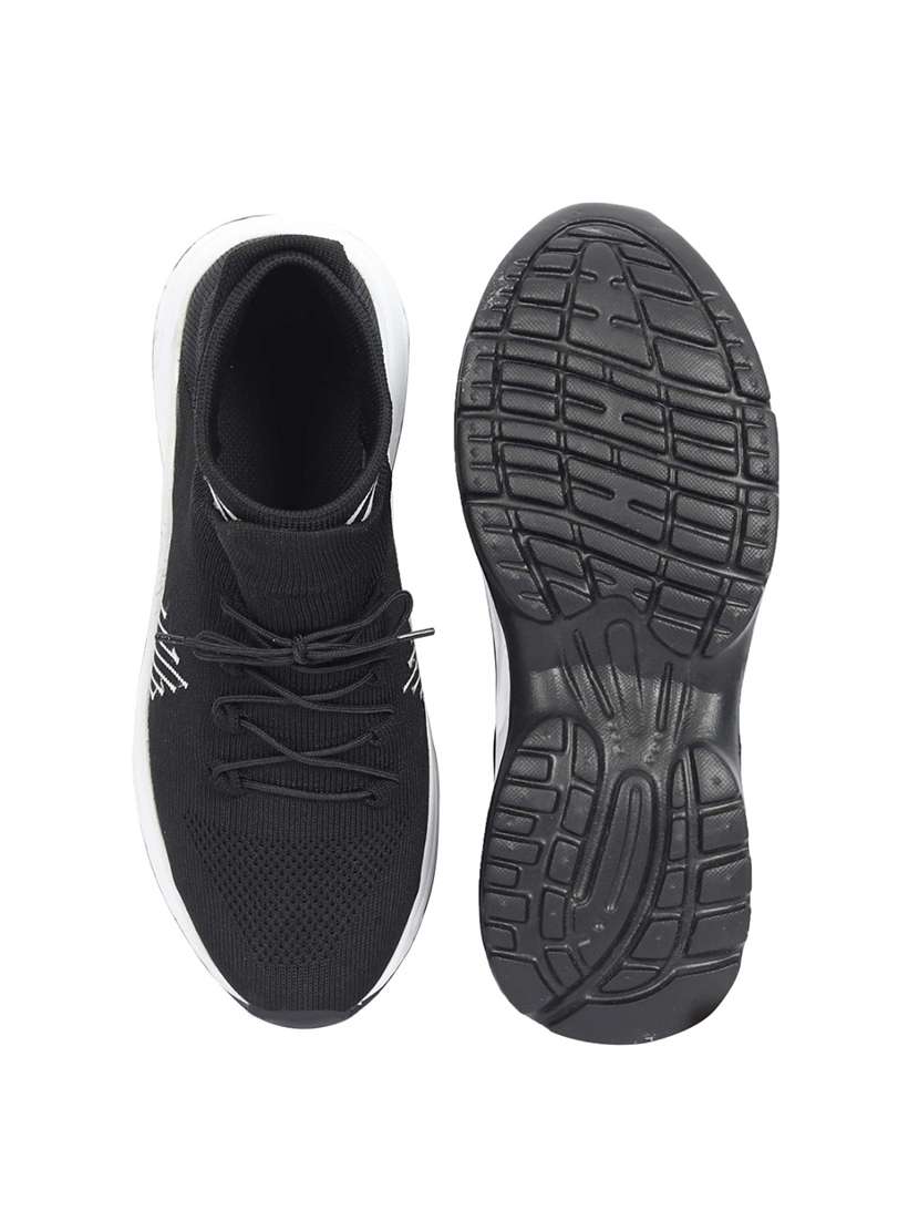 Men Black Lace Up Sport Shoe - 22750355 -  Standard Image - 5