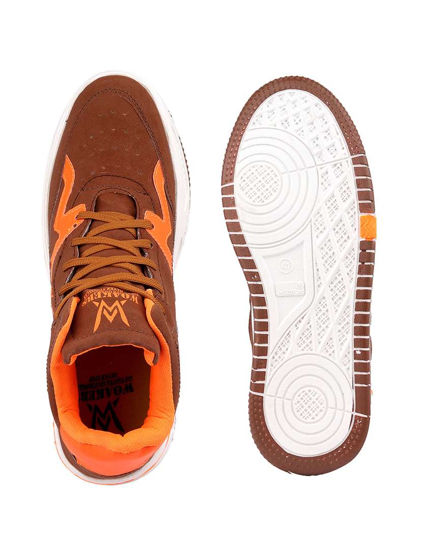 Men Brown Lace Up Sneaker - 22750510 -  Standard Image - 5