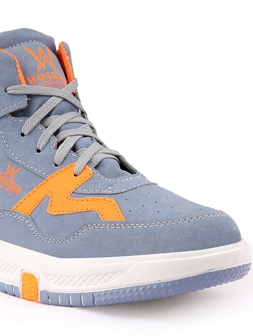 Men Blue Lace Up Sneaker - 22750511 -  Standard Image - 3