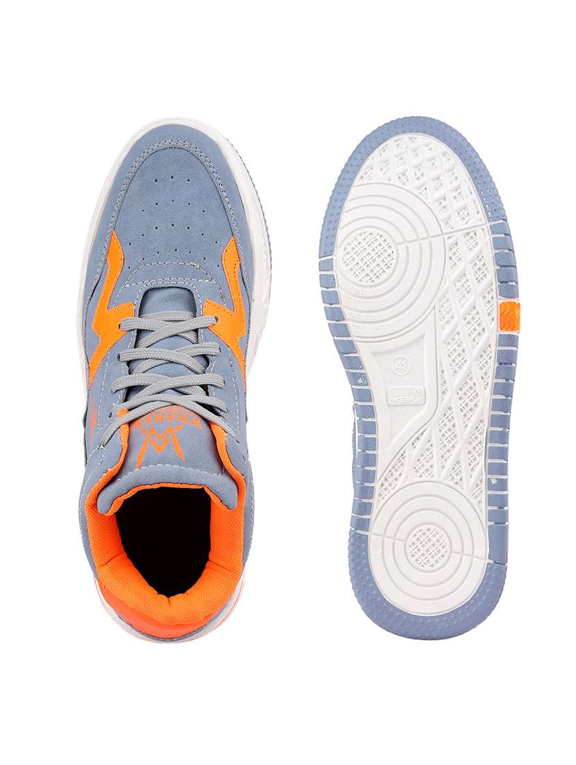Men Blue Lace Up Sneaker - 22750511 -  Standard Image - 5