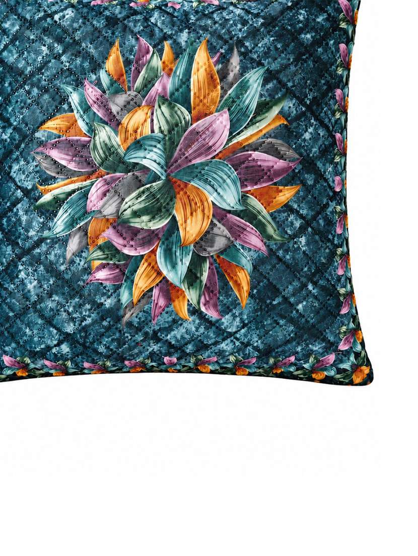 Pracwal Premium Navy Blue Cushion Cover With Hidden Zipper Closure 40x40 Cms - 22754860 -  Standard Image - 5