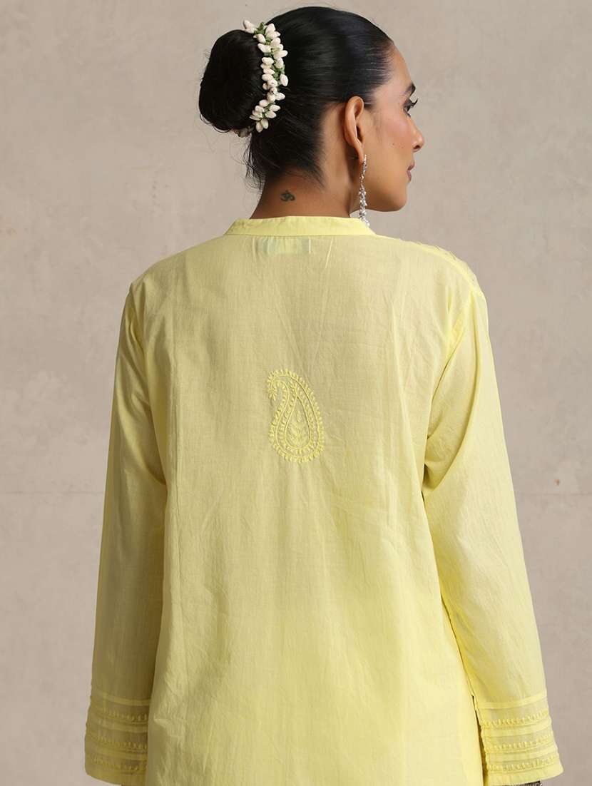 Women Embroidered Long Sleeves A-line Kurta - 22755542 -  Standard Image - 5