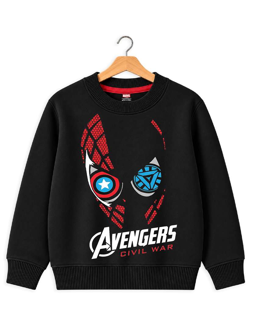 boys printed long sleeves regular fit sweatshirt