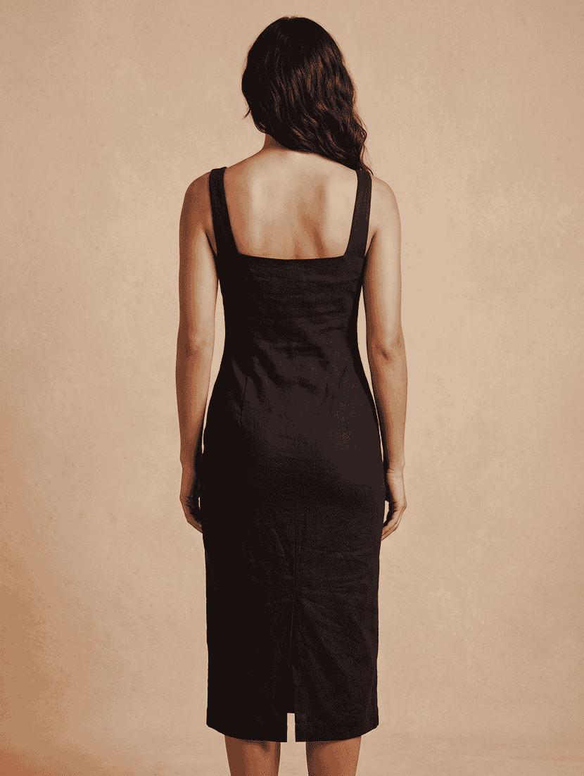 Women Solid Sleeveless Bodycon Dress - 22755847 -  Standard Image - 3