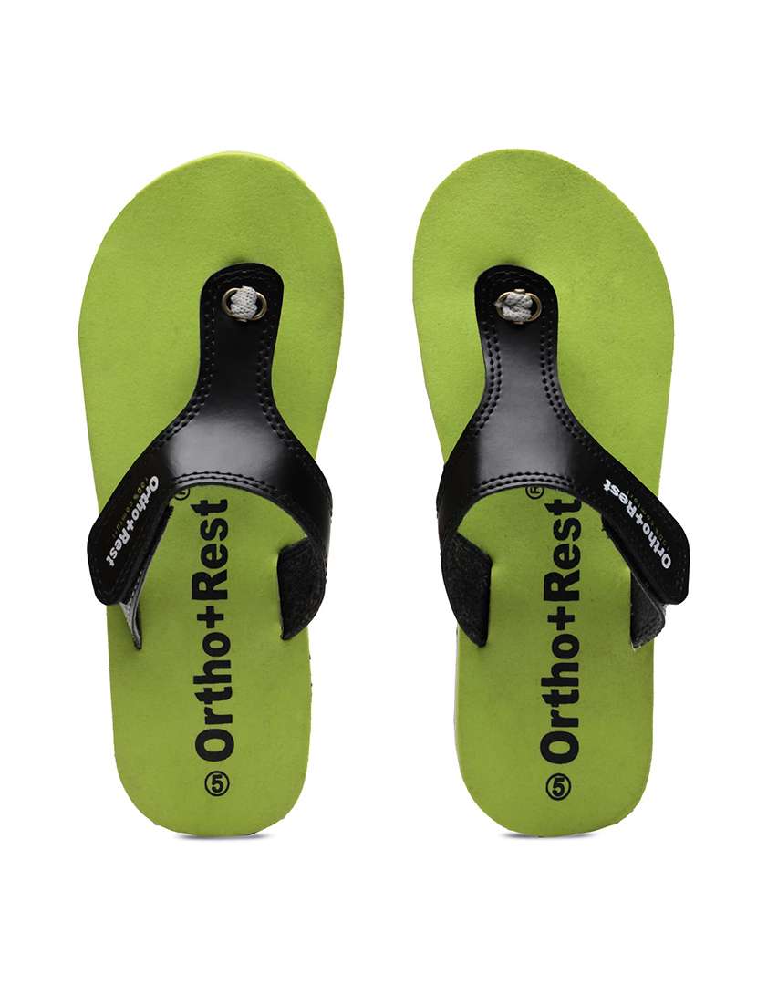 women olive orthosoft flip flop