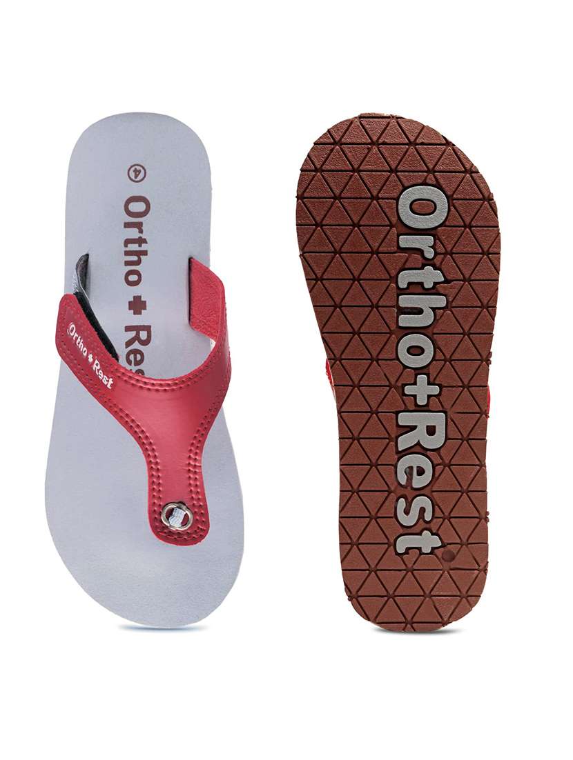 Women Maroon Orthosoft Flip Flop - 22755924 -  Standard Image - 3