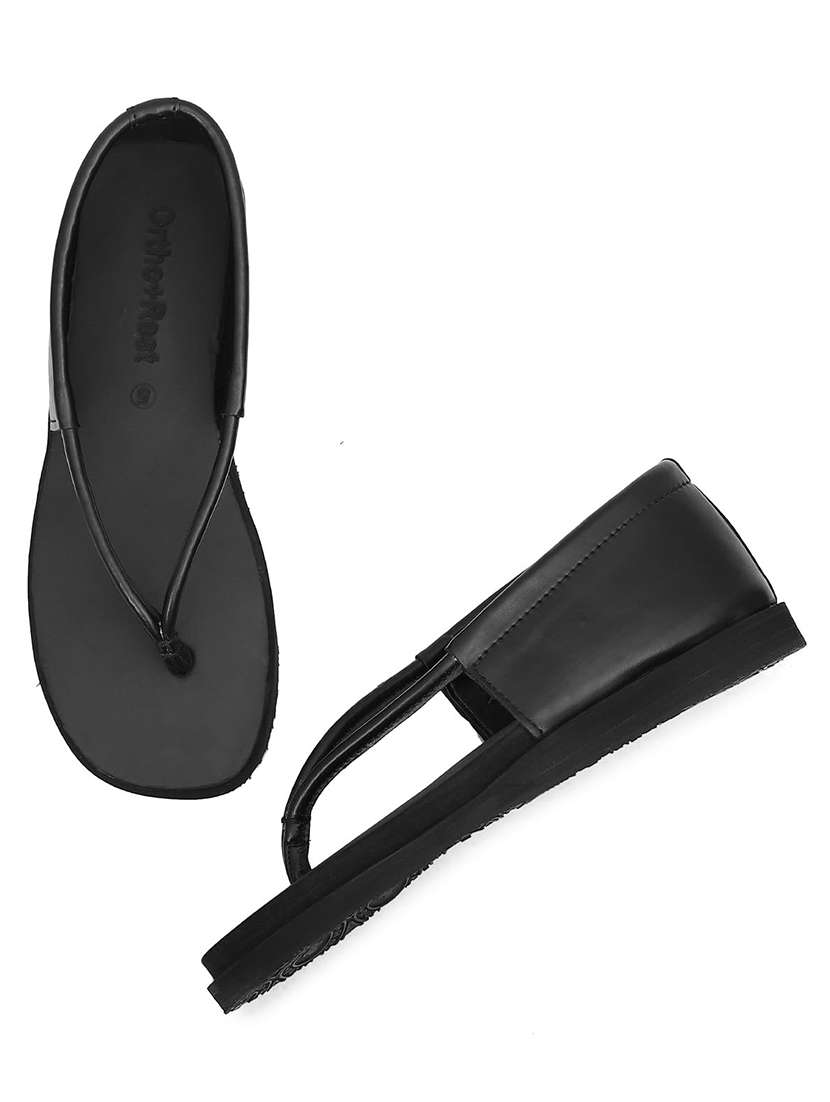 Women Solid Closed Back Flat Sandal - 22755928 -  Standard Image - 3