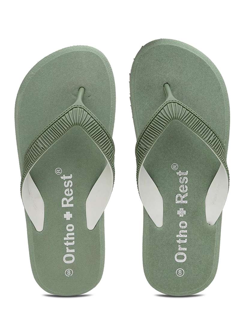 sea green rubber orthosoft flip flops