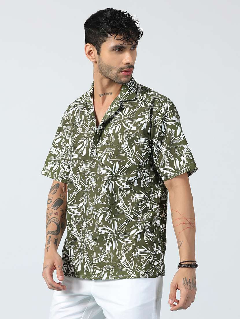 Men Printed Short Sleeve Regular Fit Casual Shirt - 22756037 -  Standard Image - 3