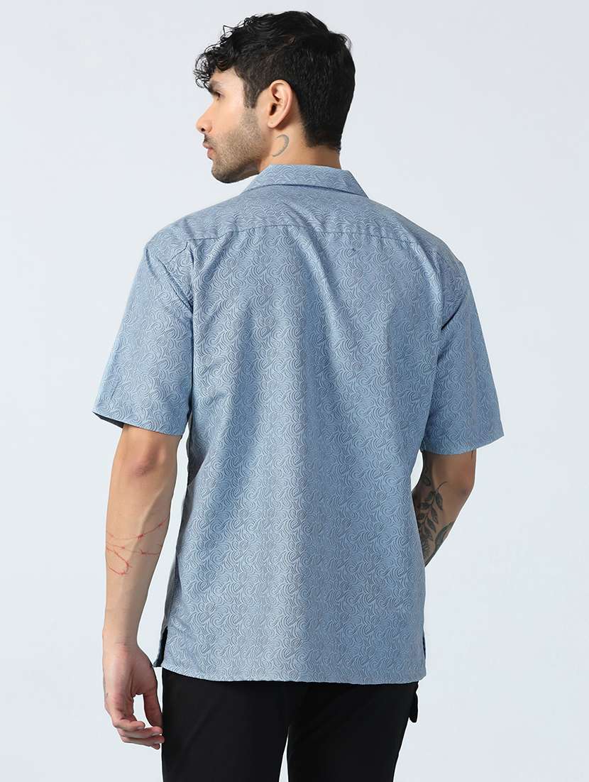 Men Printed Short Sleeve Regular Fit Casual Shirt - 22756042 -  Standard Image - 3