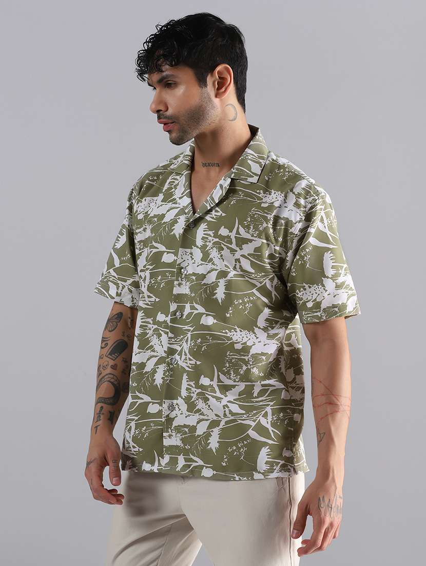 Men Printed Short Sleeve Regular Fit Casual Shirt - 22756044 -  Standard Image - 3