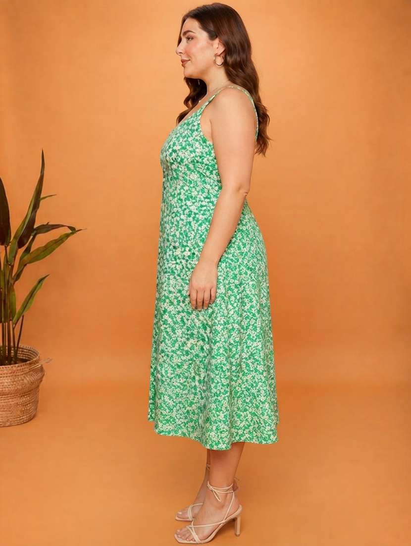 Women Printed Shoulder Strap A-line Dress - 22757045 -  Standard Image - 5