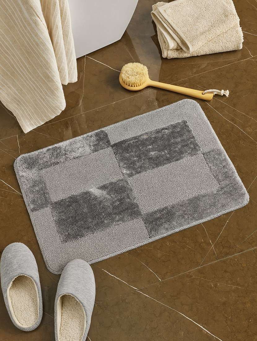 winnercheckered polyester anti-slip bath mat 