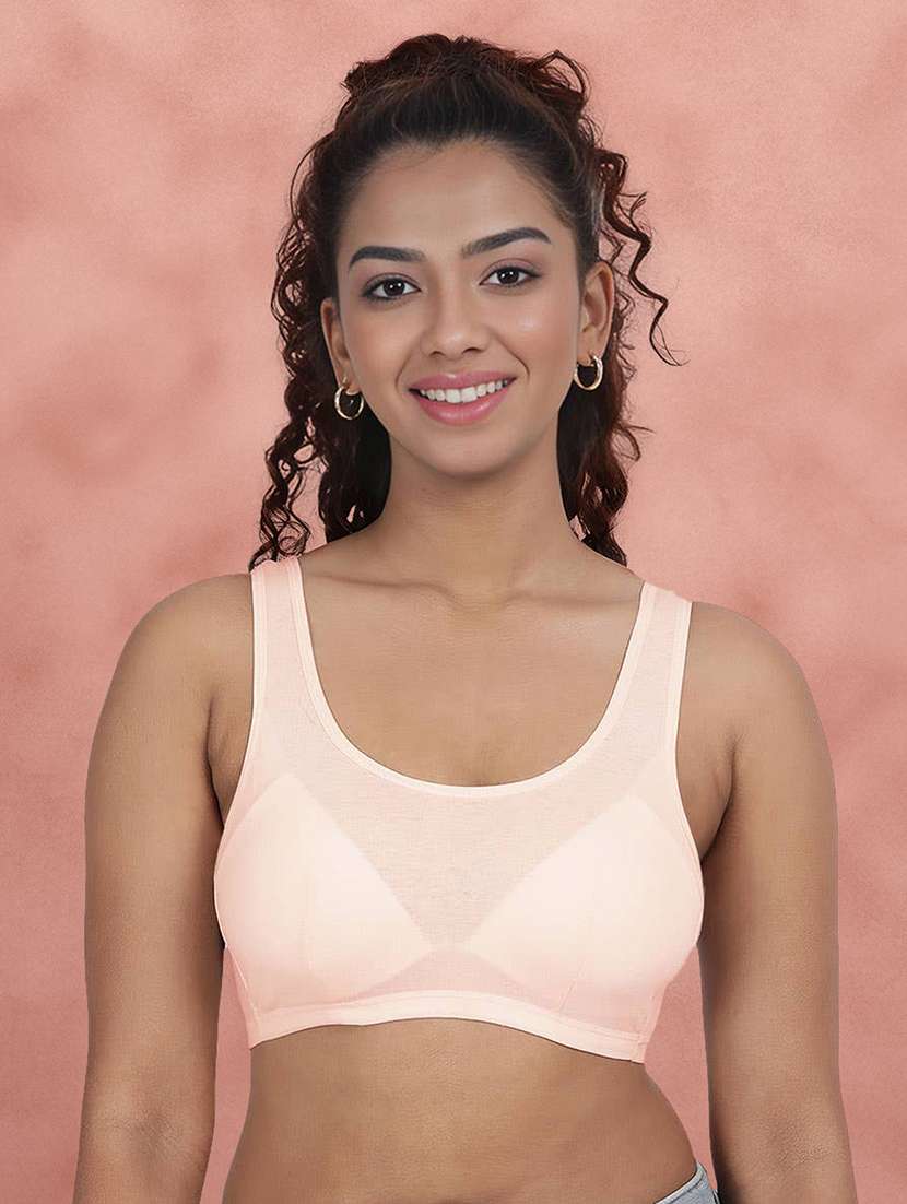 women solid full coverage regular bra