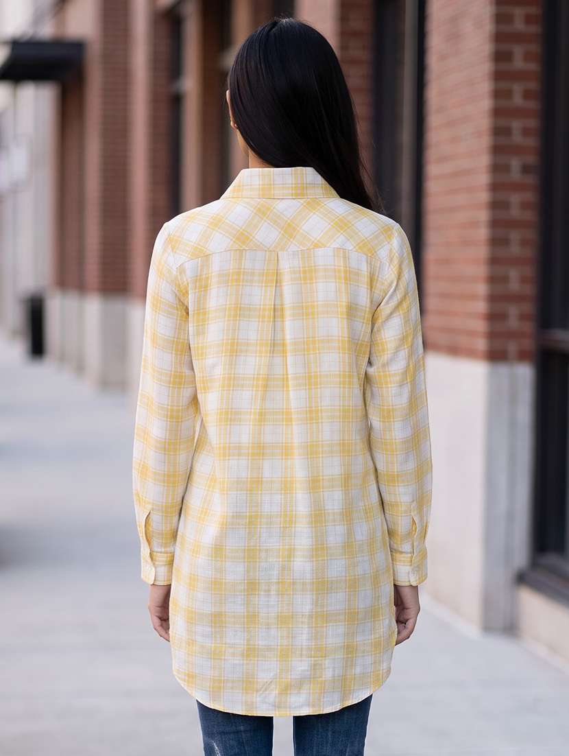 Women Checkered Long Sleeves Regular Shirt - 22765530 -  Standard Image - 3