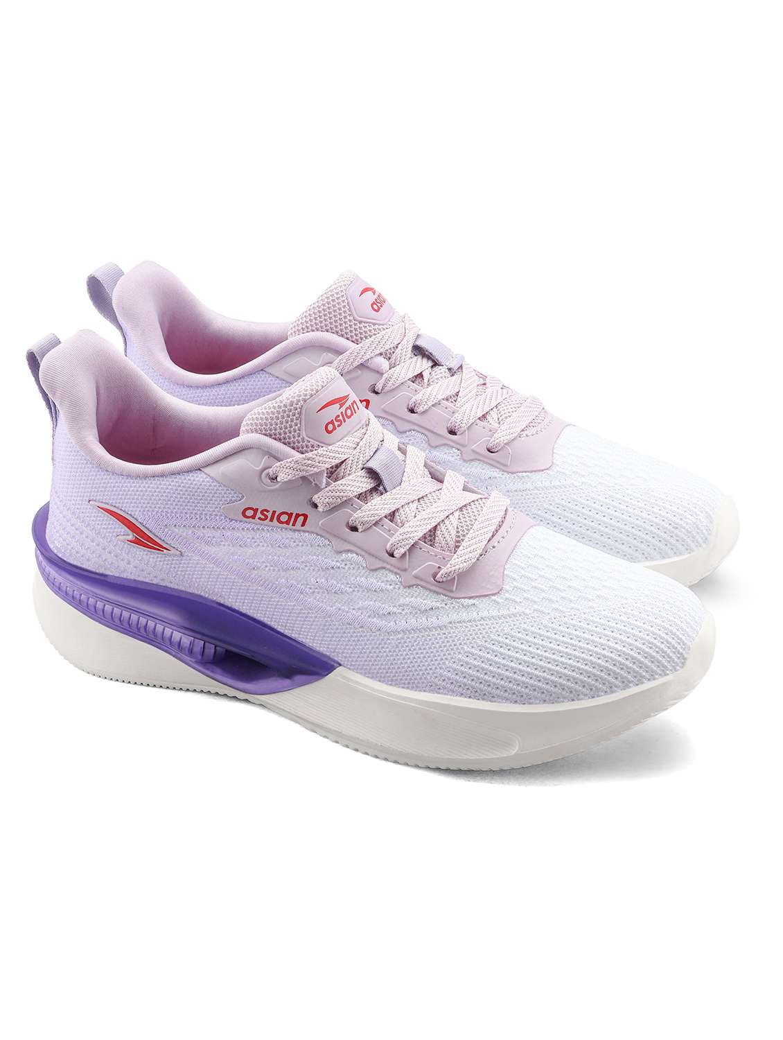 women textured lace up sports shoes