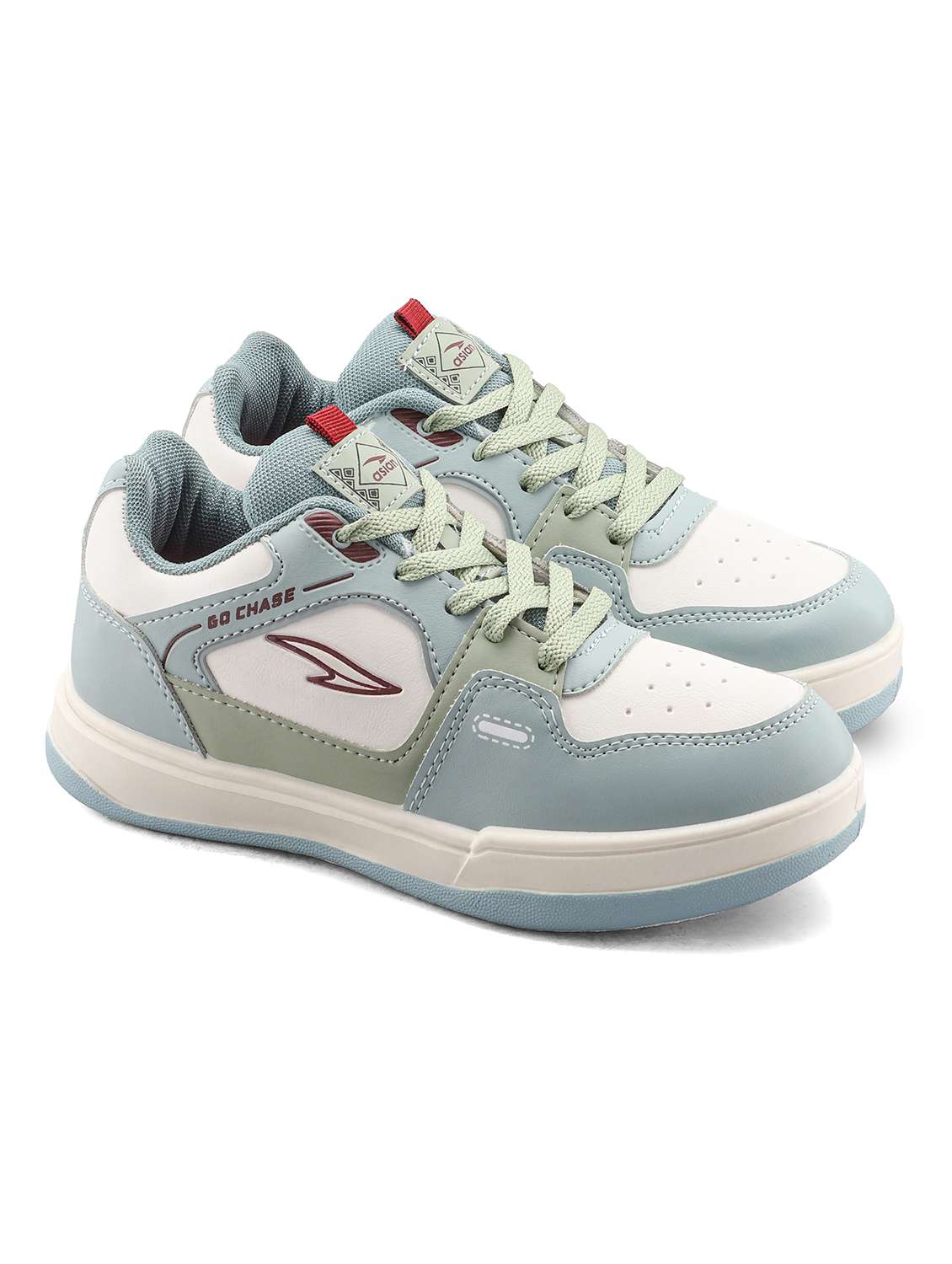 women colourblocked lace up sneaker