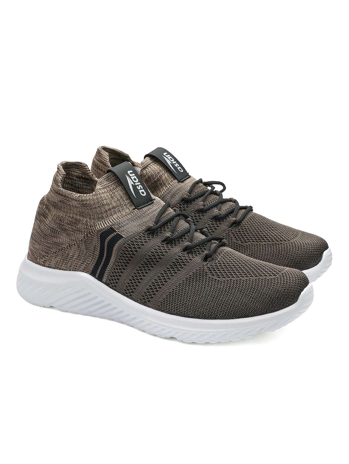 men textured lace up sport shoes
