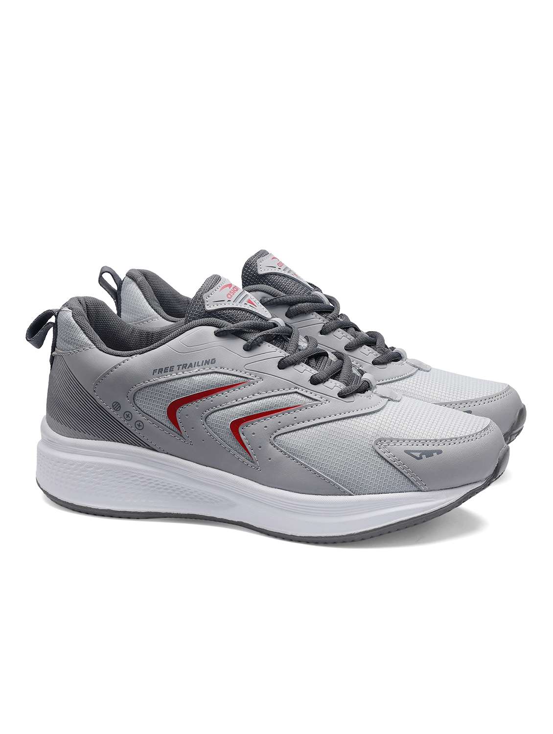 men solid lace up sport shoes