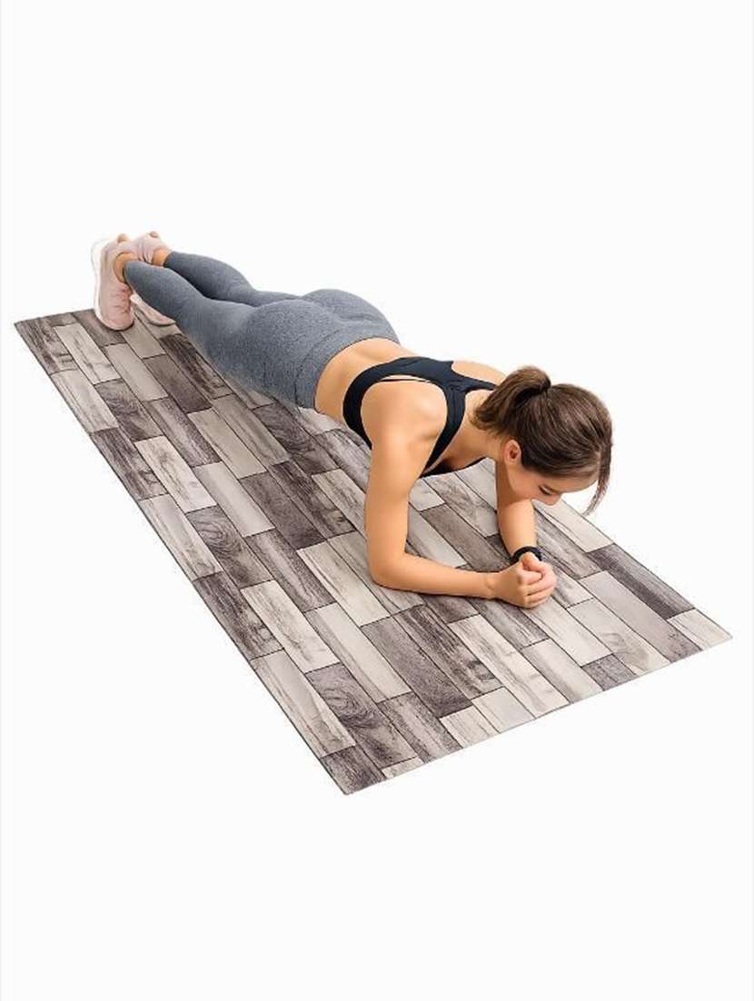 non-slip printed yoga and exercise mat
