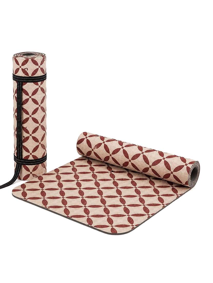 non-slip printed yoga and exercise mat
