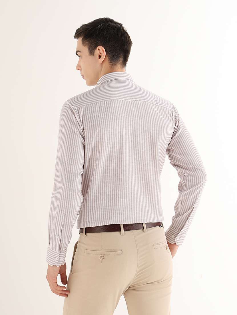 Women Striped Long Sleeves Formal Shirt - 22765781 -  Standard Image - 3